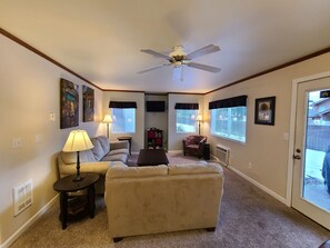 Smart TV, DVD player, books