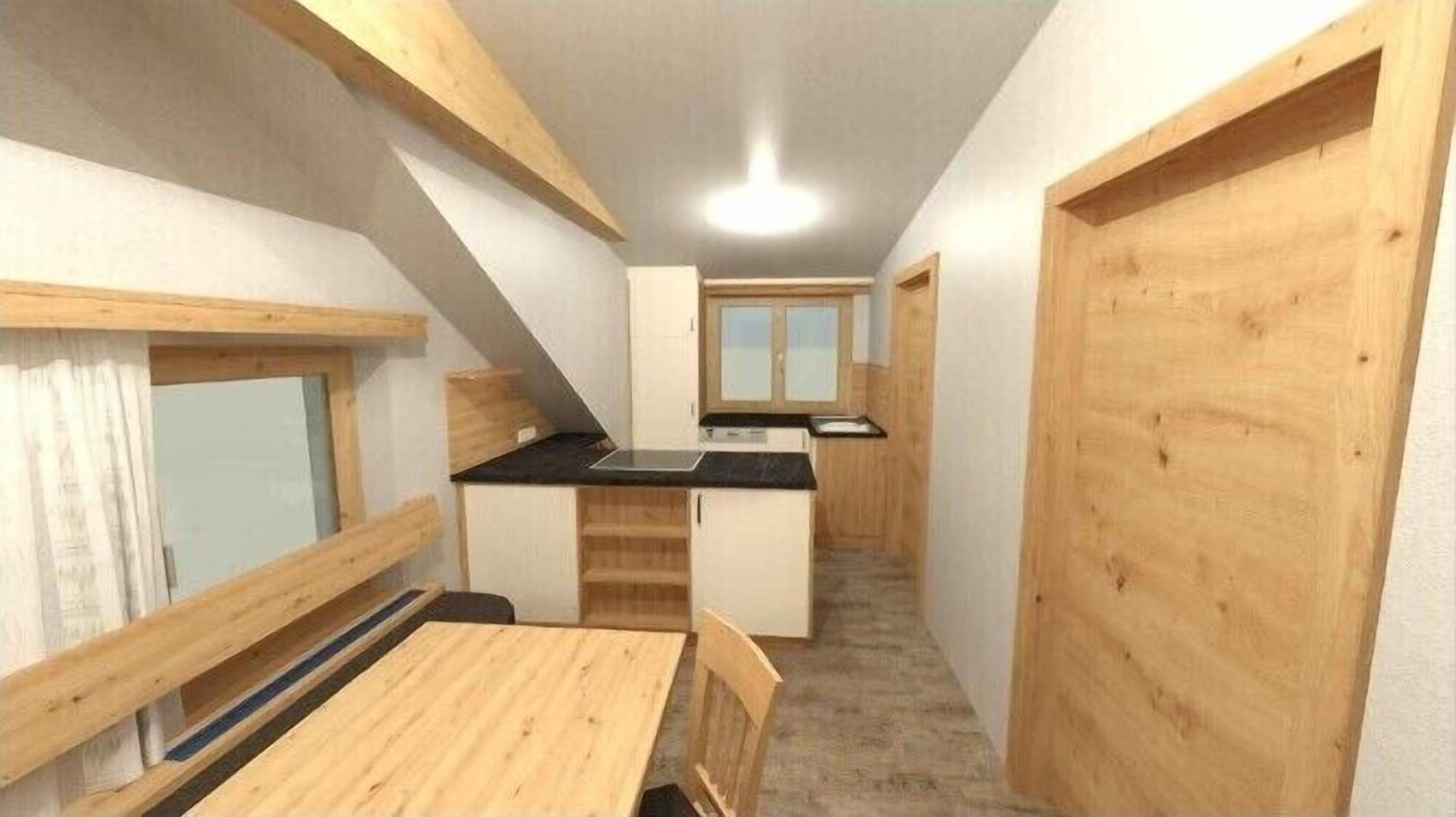 Stallgucker - Wohnung 2-Blick in die neue Küche