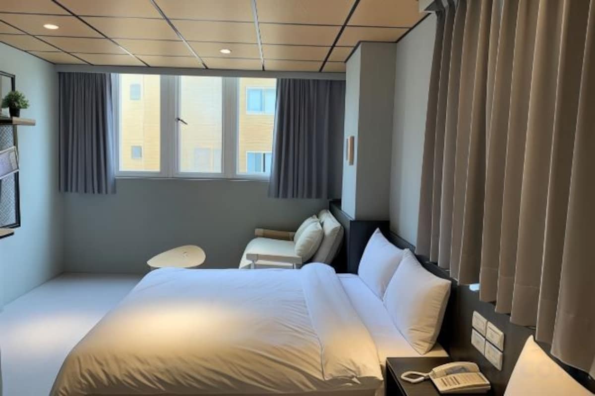 Down duvets, blackout curtains, free WiFi, bed sheets