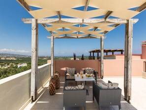 Blick von der Unterkunft