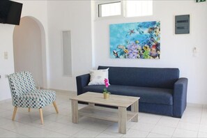 Apartment, 2 Bedrooms, Accessible, Balcony | Living room - "kalamaki Plaza Apartments \"thalassa\"" (Zakynthos)