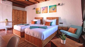 Chambre, 1 chambre, accessible aux personnes à mobilité réduite, cheminée