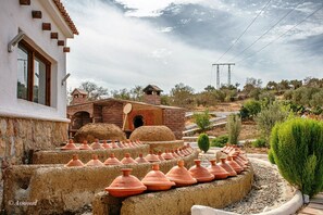 Room, 1 Bedroom, Accessible, Fireplace | BBQ/picnic area - Bungalow Double 9 - El Cortijo Chefchaeun Hotel Spa (Derdara)