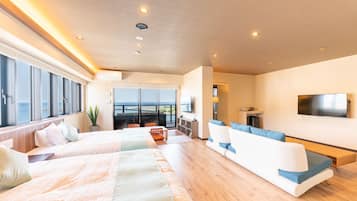 行政套房, 非吸煙房 (Ocean Suite with Open Air Bath) | 1 間臥室、客房內保險箱、獨特裝潢、免費無線上網