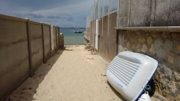 Vlak bij het strand