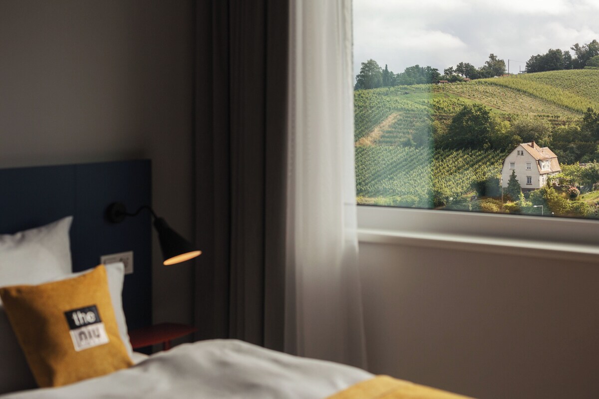 In-room safe, desk, laptop workspace, soundproofing