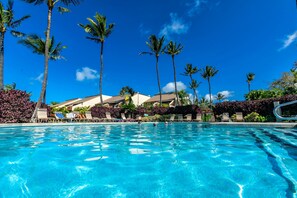 Una piscina riscaldata