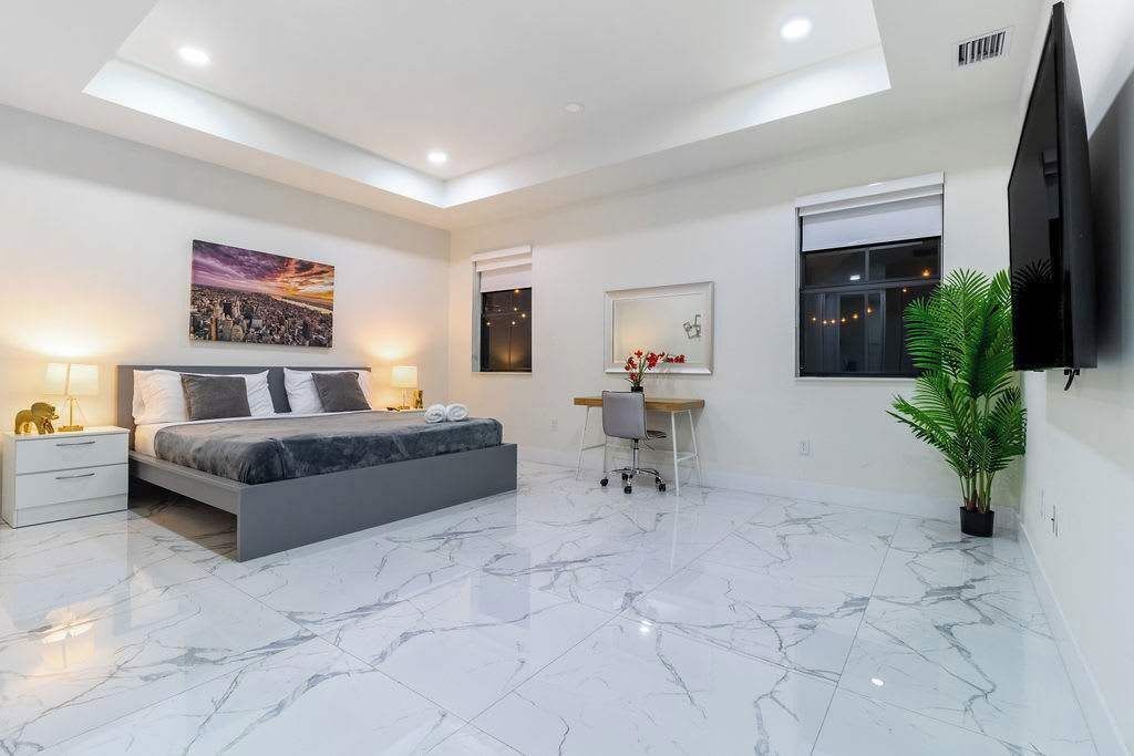 5 bedrooms, iron/ironing board, travel crib, free WiFi