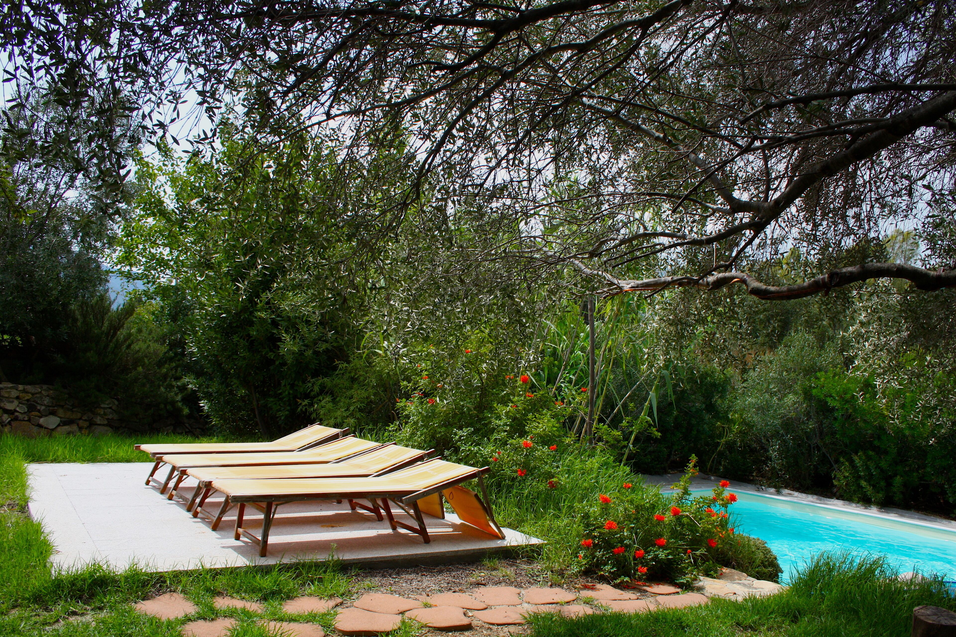 Piscina all'aperto, una piscina riscaldata