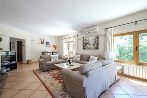 TV, fireplace, ping pong