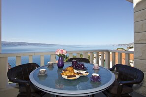 Apartment, 2 Queen Beds | Balcony - Luxury apt w Pool, 3 Balconies, Terrace & sea View (Omis)