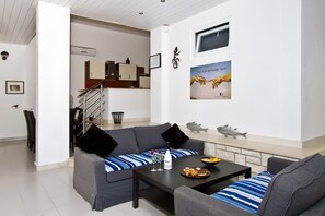 Apartment, Multiple Beds | Living room | 30-inch TV with digital channels - Luxury Apartment With Pool, Large Patio & sea View (Omis)