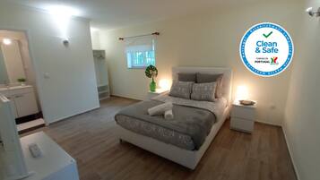 1 bedroom, iron/ironing board, travel crib, WiFi