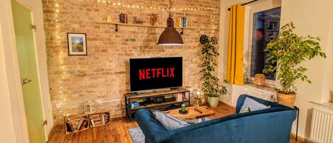 Smart TV, video games, books, video library