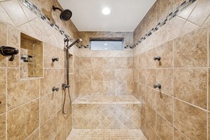 Bathtub, hair dryer, towels