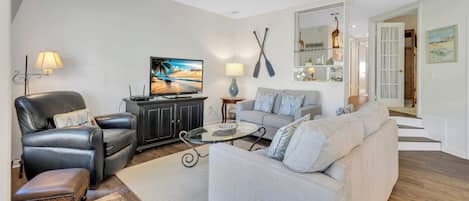 Smart TV, DVD player, books