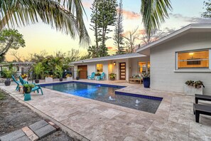 A heated pool
