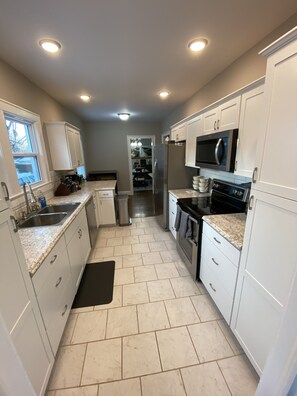 Fridge, microwave, oven, stovetop - Historic District Home (Russellville)