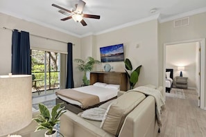 3 bedrooms, iron/ironing board, travel cot, WiFi