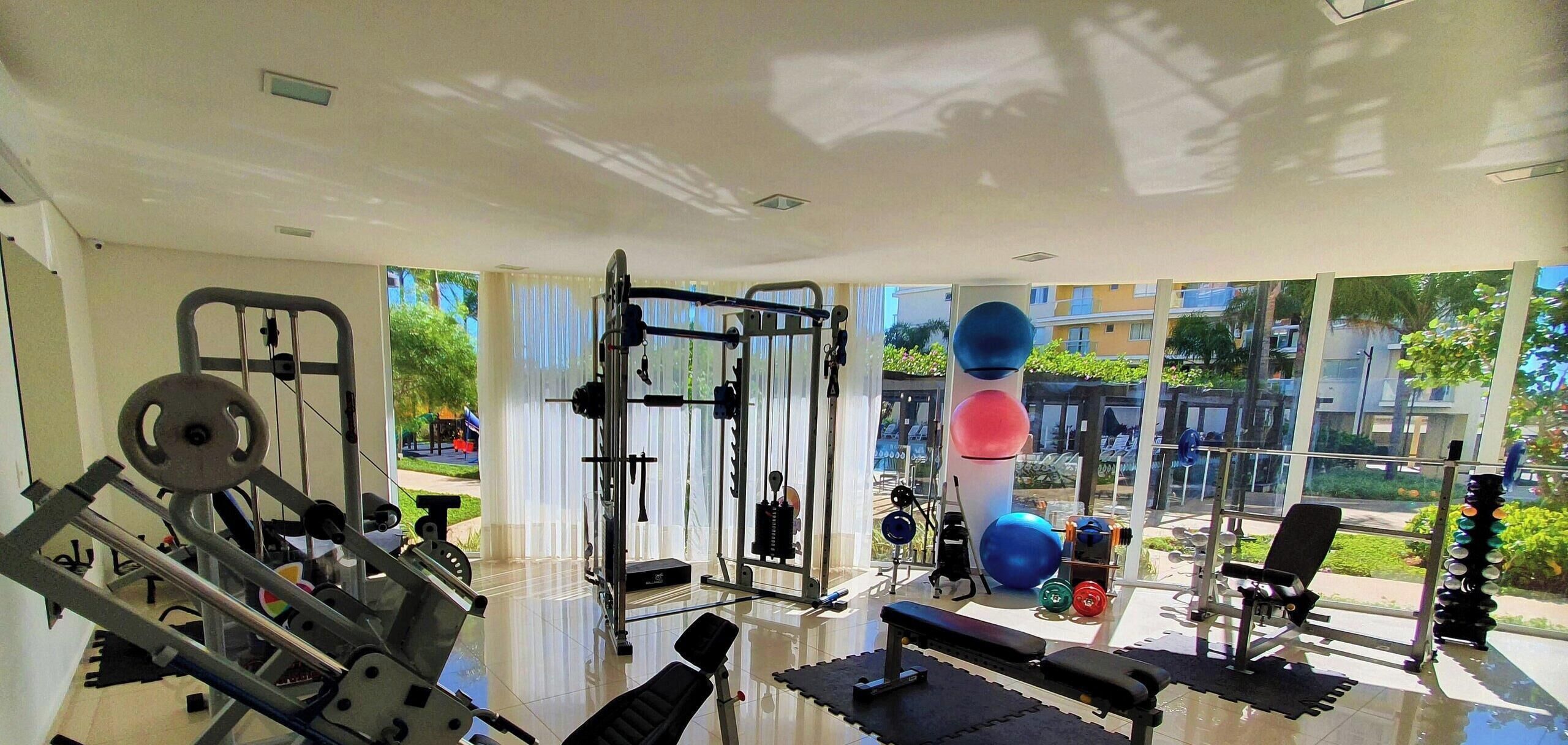 Excepcional Nautilus Casa Clube com Vista Mar | フィットネス設備