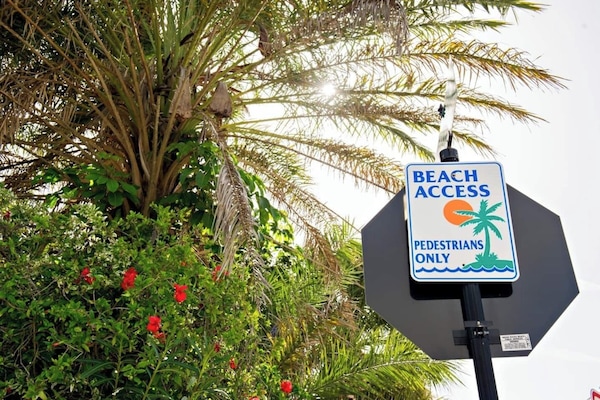 Grab the wagon, beach umbrellas, beach chairs, and towels that we provide to enjoy your perfect beach vacation, just 3 minutes from your front door!