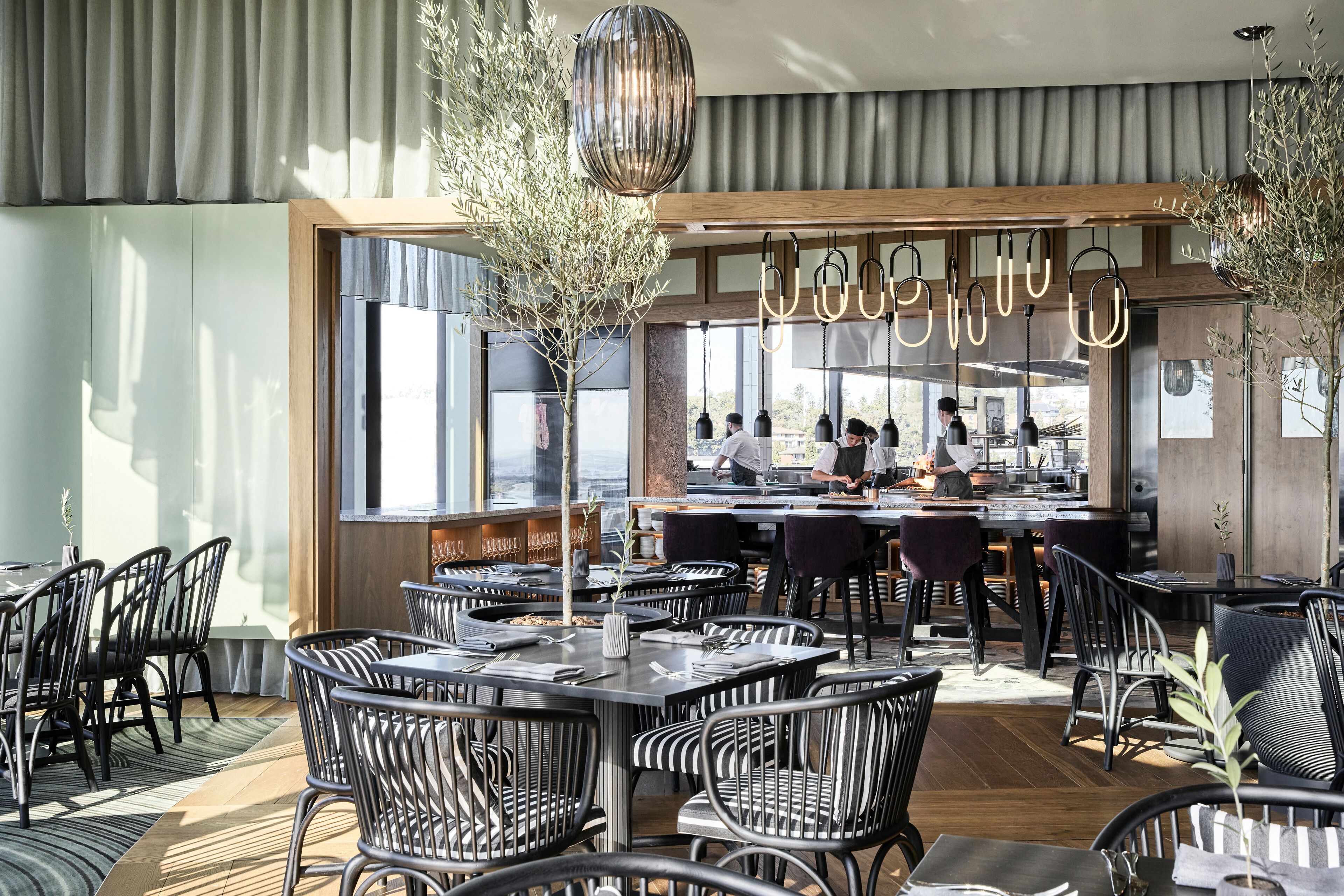 breakfast, lunch and dinner served