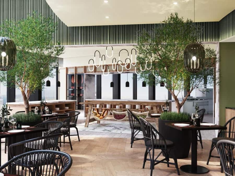 Breakfast, lunch and dinner served