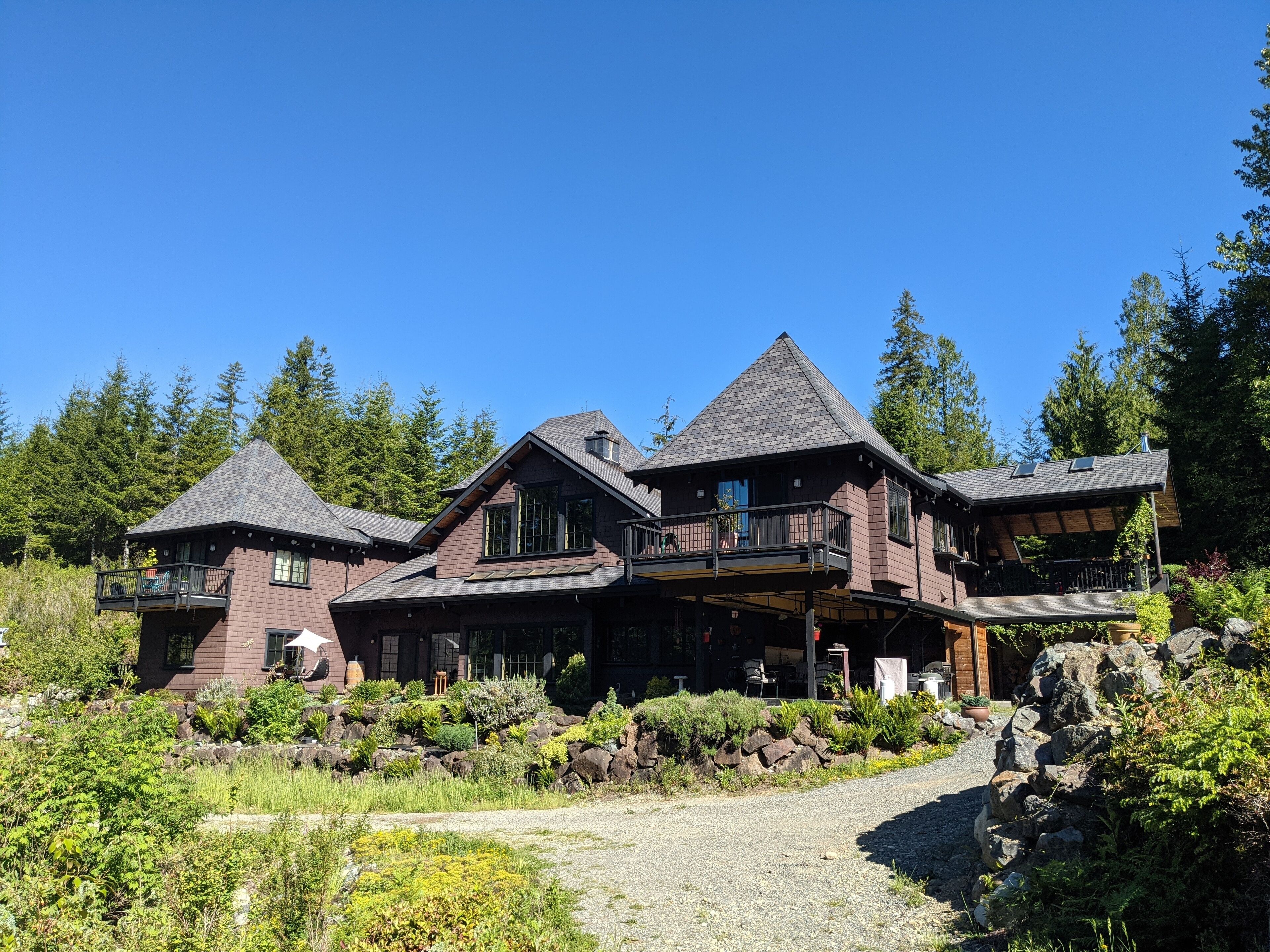 Lodge, our home, other side of lake. Full apt available. Separate VRBO listing.