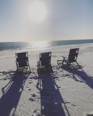 Beach nearby, beach towels