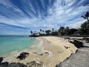 Una spiaggia nelle vicinanze, teli da spiaggia