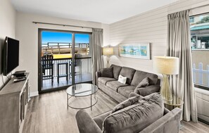 TV, DVD player, video library - Direct Splash Pad Access From Your Balcony! SunDestin 0112 by Scenic Stays (Destin)