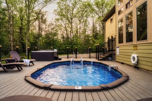 Outdoor pool, a heated pool - Cove Creek Cabin ~ HeatedPool ~ Theater ~ Sauna ~ 2xGameRoom ~ FirePit ~ Fishing (Sevierville)