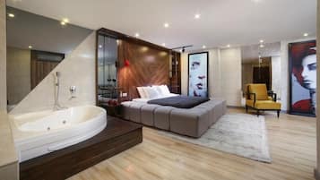 Luxury Suite, 1 King Bed | 1 bedroom, in-room safe, individually decorated, soundproofing