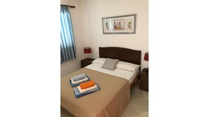 2 bedrooms, bed sheets