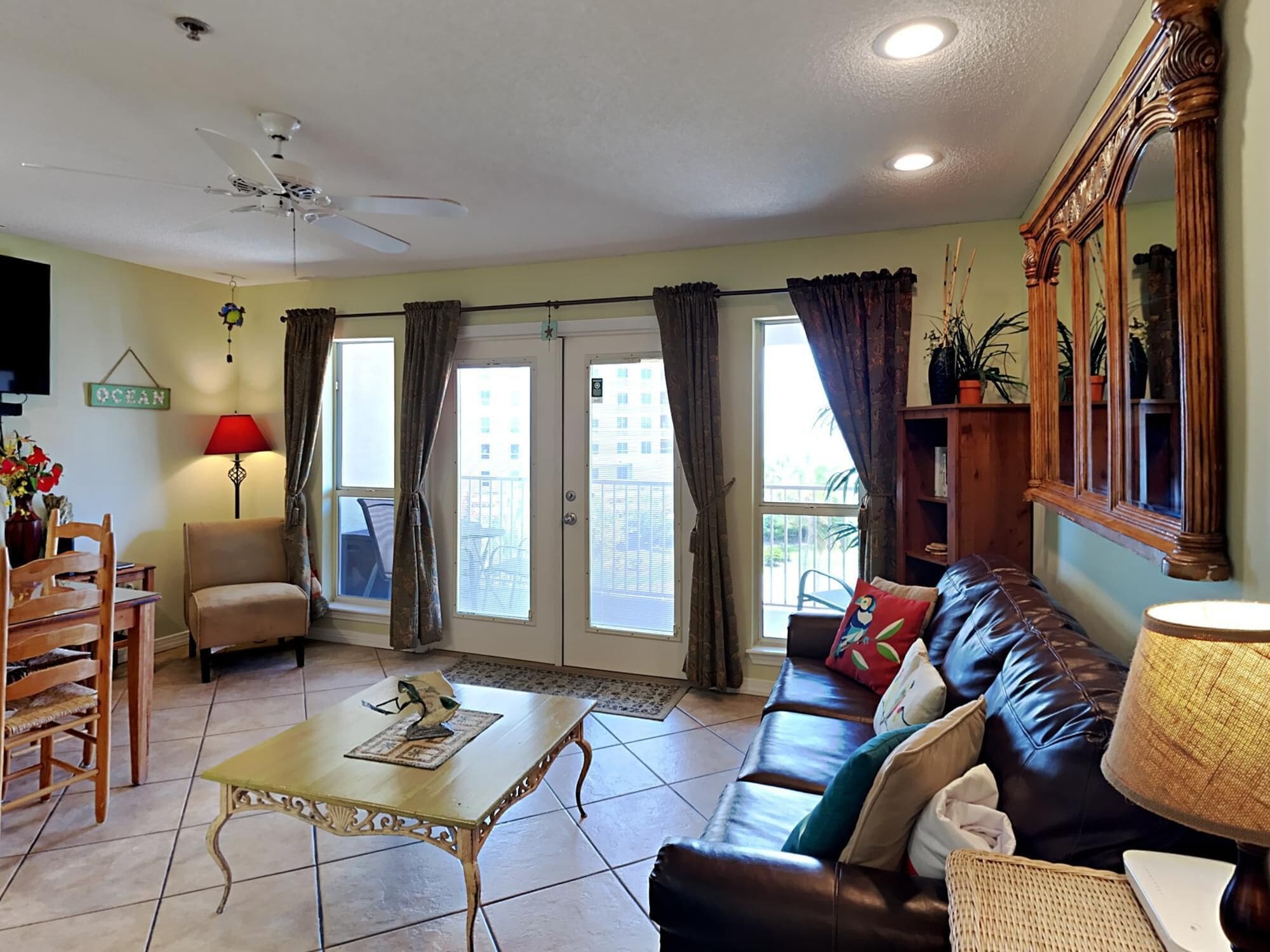 Tropical Oasis at the Beach! Balcony with Beach Views & Easy Walk to the Gulf