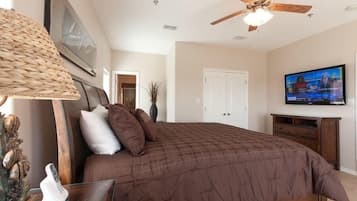 3 bedrooms, iron/ironing board, internet, bed sheets