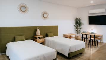 1 soverom, strykejern/-brett, wi-fi (inkludert) og sengetĂžy