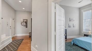 2 bedrooms, iron/ironing board, travel crib, WiFi