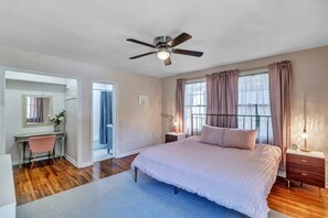 5 bedrooms, iron/ironing board, travel cot, WiFi