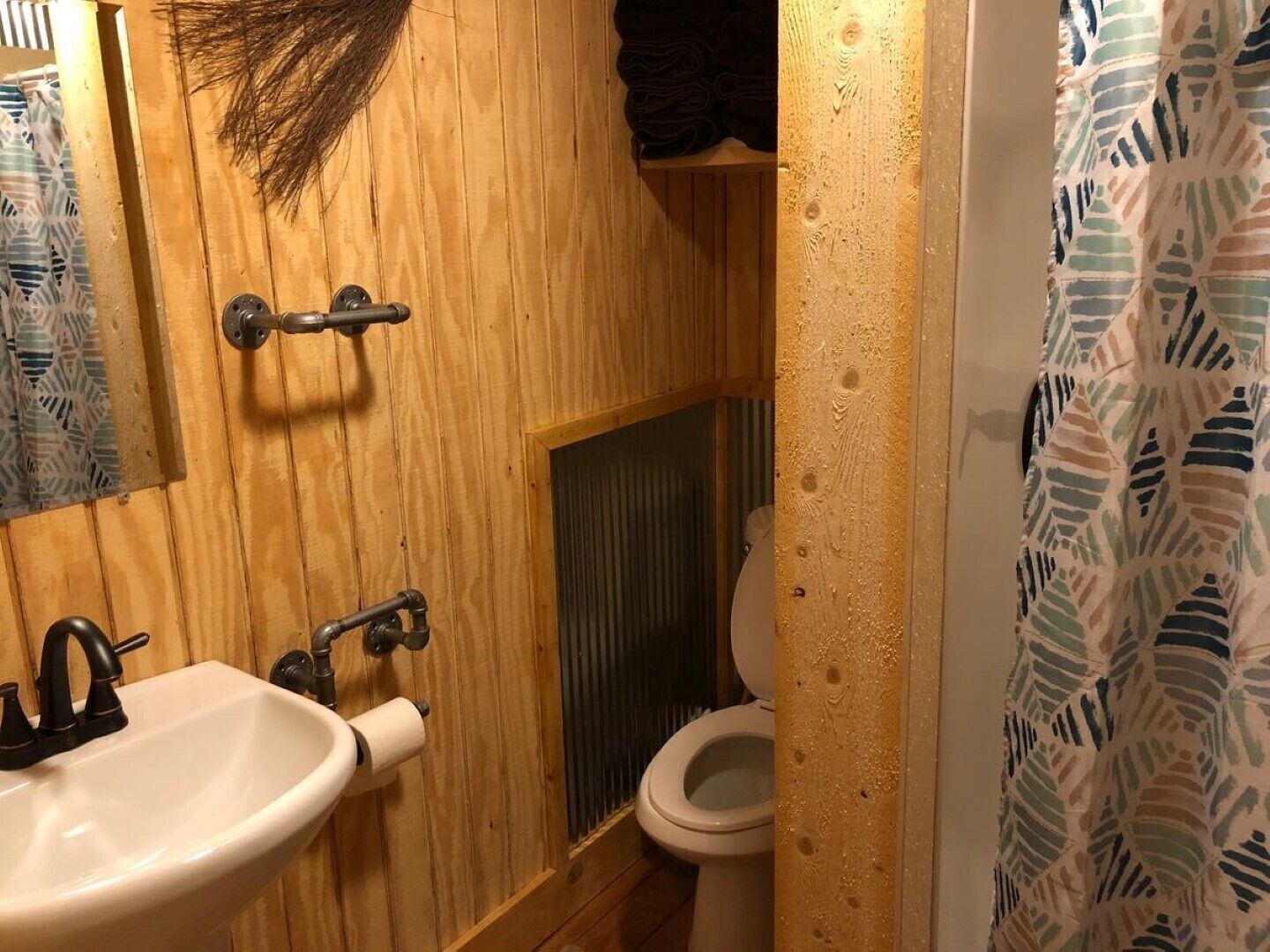 Douche, serviettes fournies