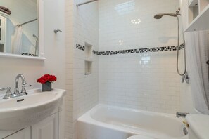 Hair dryer, towels