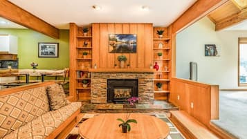 TV connectée, cheminée