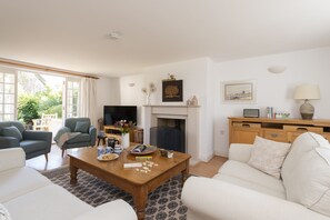 TV, fireplace, DVD player