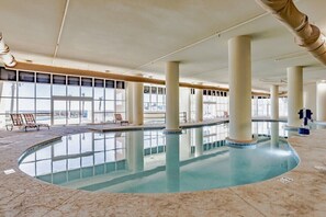 Indoor pool, a heated pool