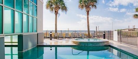 Indoor pool, a heated pool