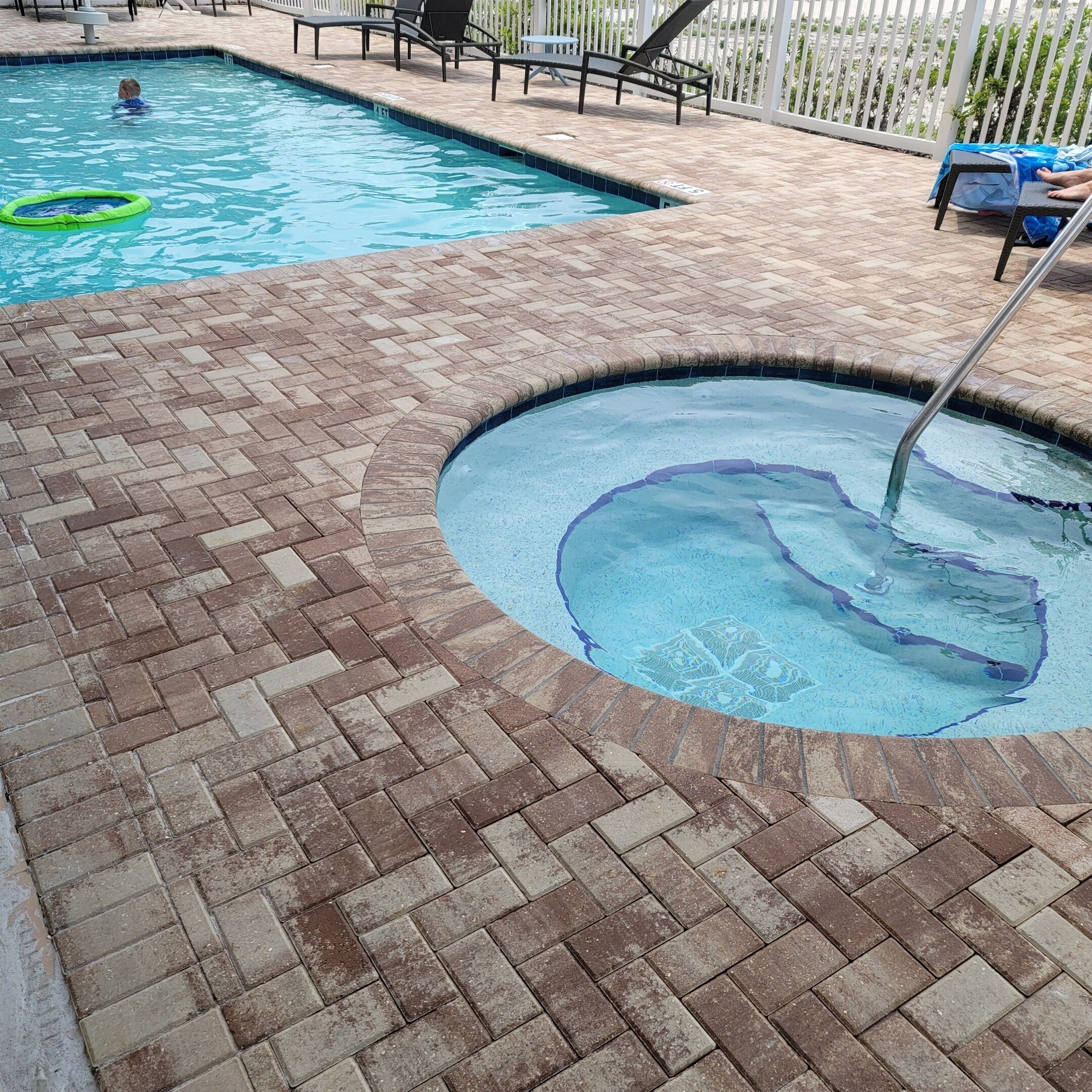 A heated pool