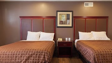 Desk, free WiFi, bed sheets