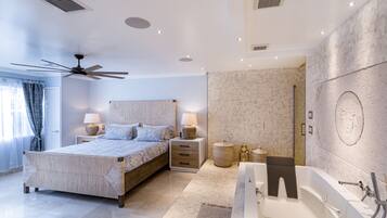 4 bedrooms, desk, iron/ironing board, travel crib