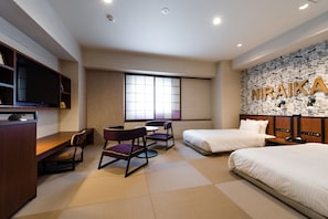 Twin Room, Non Smoking | In-room safe, desk, laptop workspace, blackout curtains - PROSTYLE Ryokan Naha Kenchomae (Naha)
