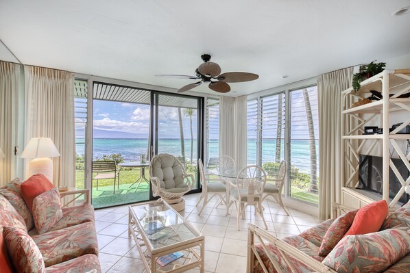 TV, DVD player, books